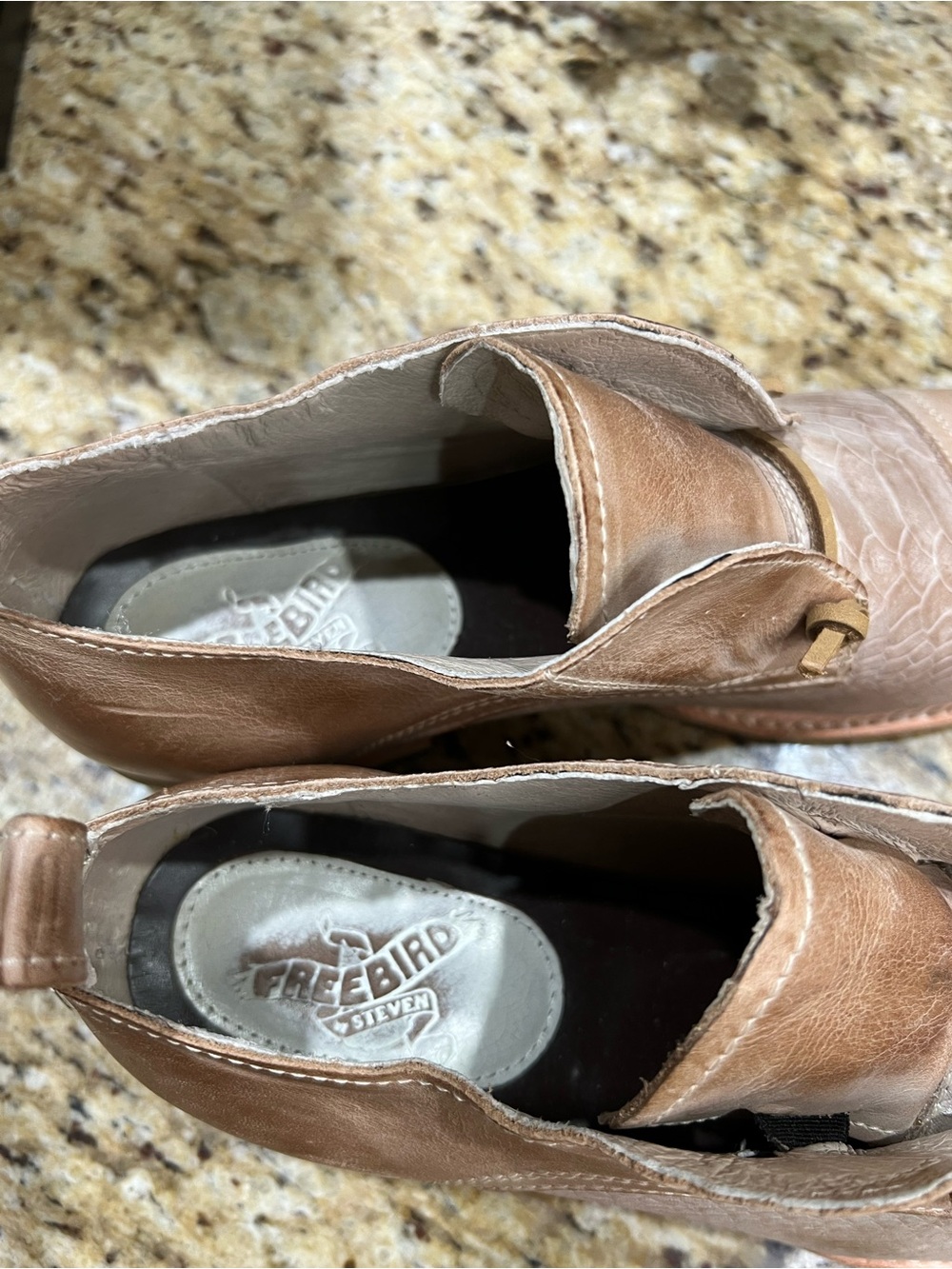Freebird Mabel Taupe Multi Leather Western-Inspired Slip-On Oxford Loafer 10 - Picture 11 of 14